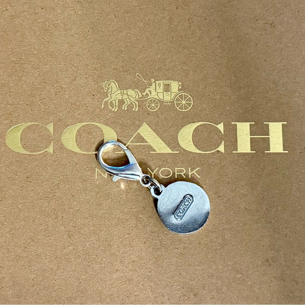 Coach Striped multicolored resin heritage bag charm - Picture 3 of 4